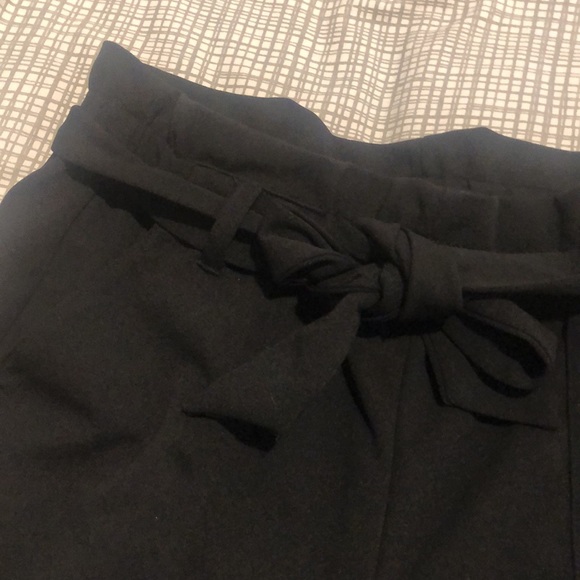 Black paperbag waist dress pants - Picture 3 of 3